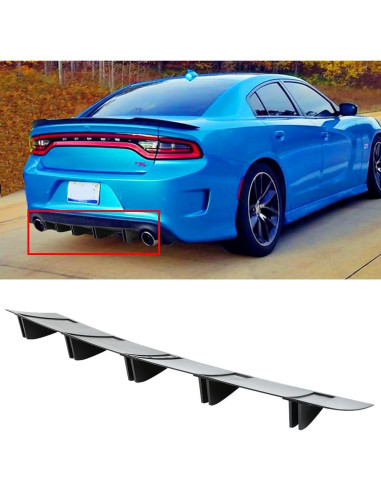 Alerón trasero universal DREAMIZER 31" negro ABS para auto