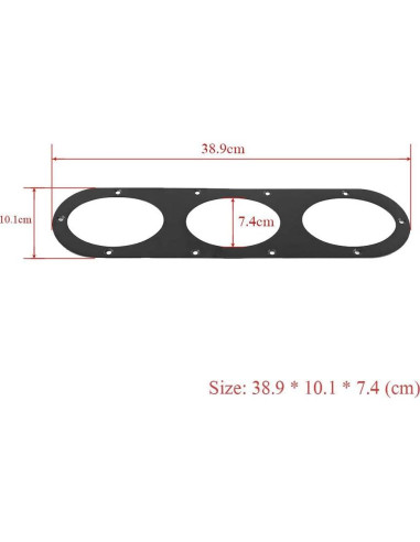 Paneles de Difusor Trasero Universal Senyar 39x10 cm Aluminio