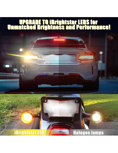 Bombillas LED Ámbar iBrightstar 7443 - Paquete de 2, 450 Lúmenes