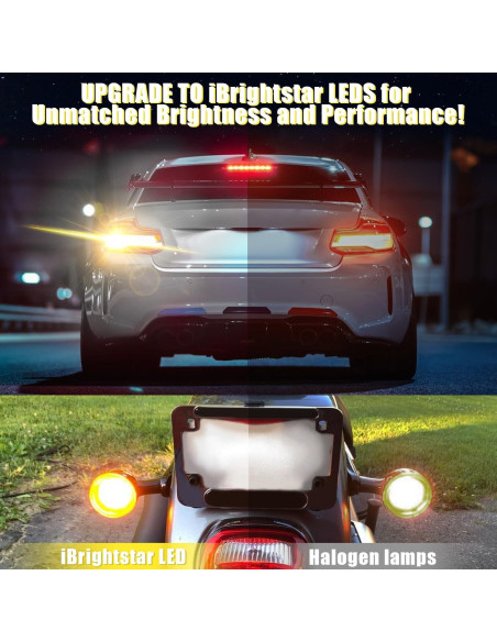 Bombillas LED Ámbar iBrightstar 7443 - Paquete de 2, 450 Lúmenes