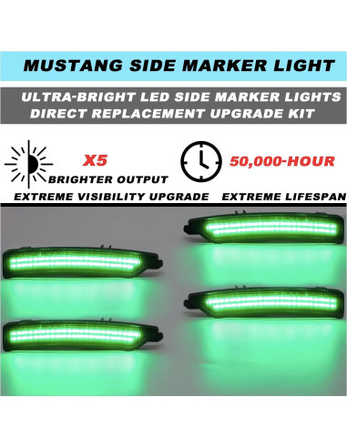 Kit de Luz de Marcador Lateral LED ULTRALTH para Ford Mustang 2024-2025