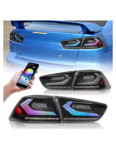 Luces Traseras Arcaicas Lancer EVO X 2008-2020 DRL Secuencial