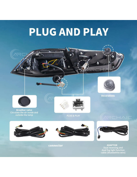 Luces Traseras Arcaicas Lancer EVO X 2008-2020 DRL Secuencial