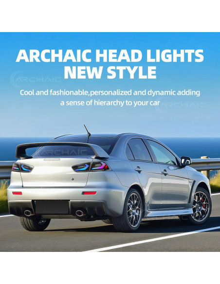 Luces Traseras Arcaicas Lancer EVO X 2008-2020 DRL Secuencial