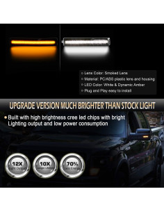 Luces de Espejo D-Lumina LED Secuenciales para Ford F150/Raptor 2