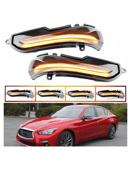 Luz de señal de giro LED KYYET para Infiniti Q50 Q60 Q70