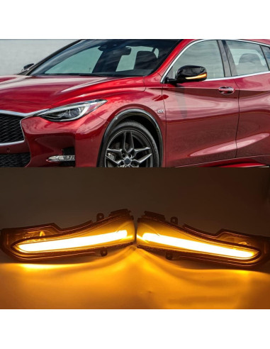 Luz de señal de giro LED KYYET para Infiniti Q50 Q60 Q70