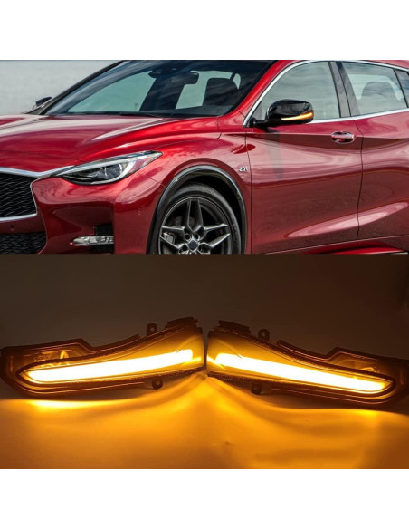 Luz de señal de giro LED KYYET para Infiniti Q50 Q60 Q70