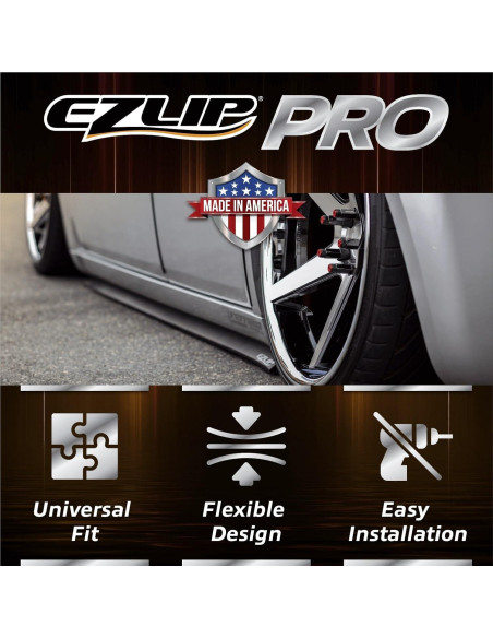 Faldones Laterales PRO EZ Lip - Universal 2 Pulgadas Negro