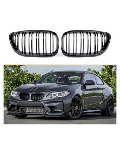 Rejilla Frontal ABS Qitian para BMW Serie 2 F22 F23 F87 Negro