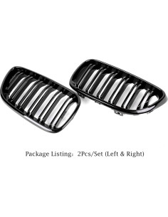Rejilla Frontal ABS Qitian para BMW Serie 2 F22 F23 F87 Negro 2