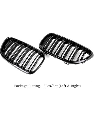 Rejilla Frontal ABS Qitian para BMW Serie 2 F22 F23 F87 Negro