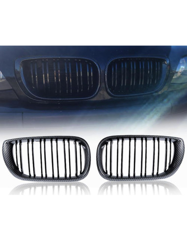 Parrilla delantera BMW E46 320i 325i 330i 2002-2006 Fibra Carbono