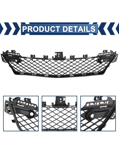 Parrilla Inferior Central Parachoques Mercedes Benz W204 2012-2015