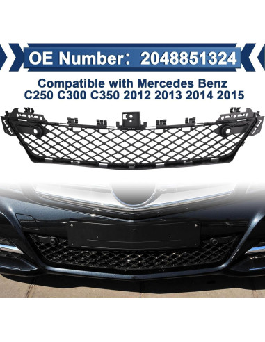 Parrilla Inferior Central Parachoques Mercedes Benz W204 2012-2015