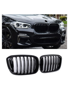 Rejilla delantera SNA negra brillante para BMW X3 G01/X4 G02