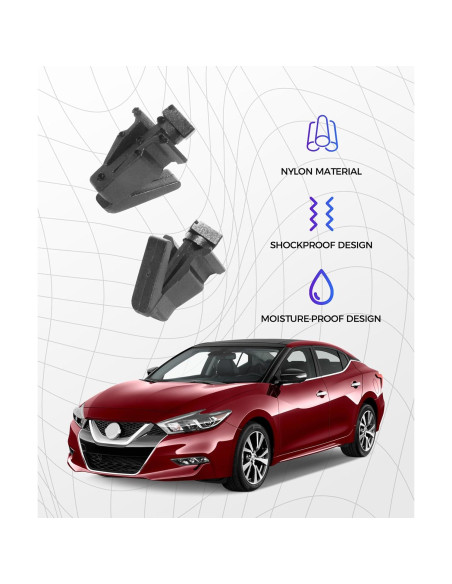 15 Clips de Nylon para Automóvil SCUARI, Fijación Rejilla Frontal