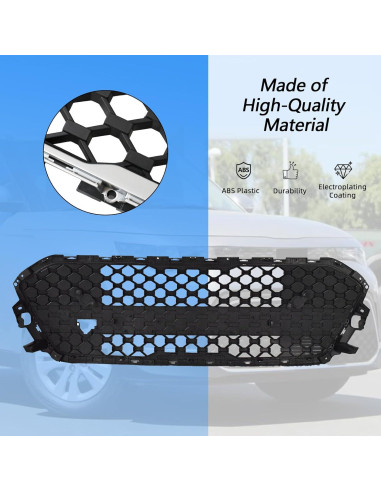 Rejilla Delantera JX RACING para Kia Soul 2023-2024 Negro/Cromo