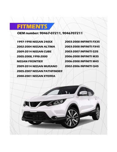 15 Clips de Nylon para Automóvil SCUARI, Fijación Rejilla Frontal