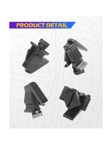 15 Clips de Nylon para Automóvil SCUARI, Fijación Rejilla Frontal