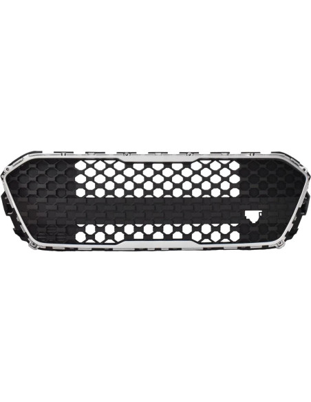 Rejilla Delantera JX RACING para Kia Soul 2023-2024 Negro/Cromo