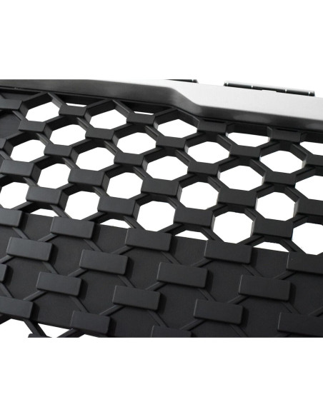 Rejilla Delantera JX RACING para Kia Soul 2023-2024 Negro/Cromo