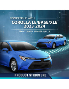 Rejilla Inferior Delantera PIT66 para Toyota Corolla 2023-2024 2