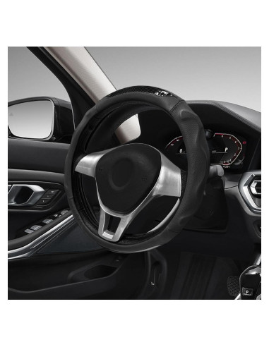 Funda de Volante Sbulhia 15" Antideslizante Negro para Coche