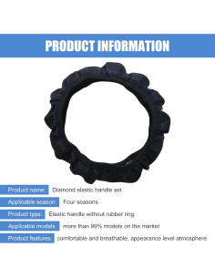 Cubierta de Volante DACIRTY Doble Círculo Microfibra 38cm 2