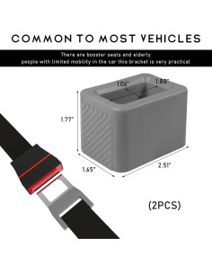 Soporte de Hebilla de Cinturón de Seguridad Ohleats Gris 2