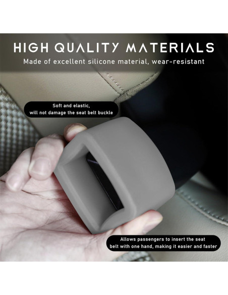 Soporte de Hebilla de Cinturón de Seguridad Ohleats Gris