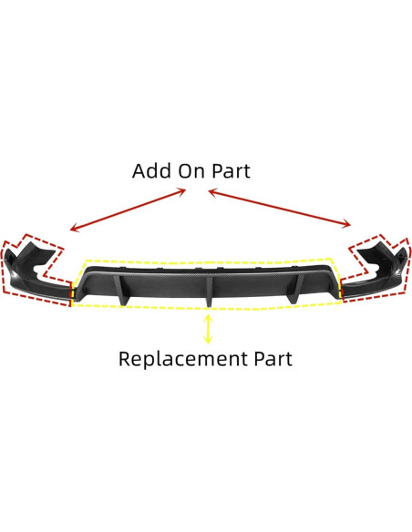 Difusor Trasero IKON MOTORSPORTS para BMW G06 X6 M Sport 2020-2024