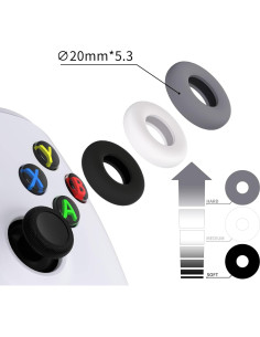 Anillos de Precisión de Silicona PlayVital para Joysticks - 6 Piezas 2