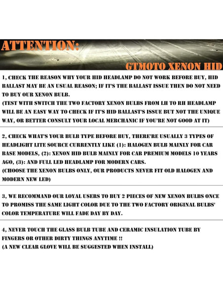 Bombillas Xenón D1S GTMOTO 6000K 35W para BMW 2006-2016