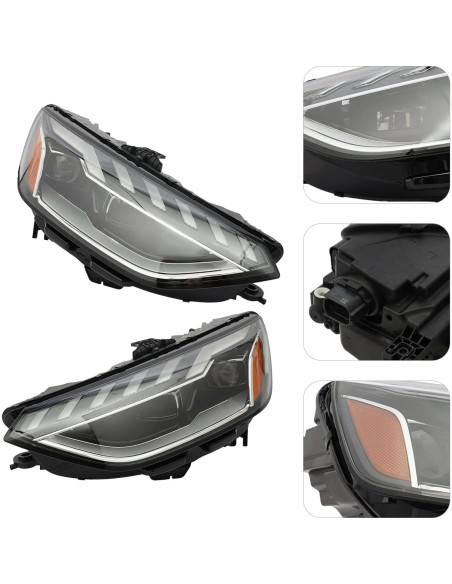 Conjunto de Faros LED Headery para Audi A4 2020-2023