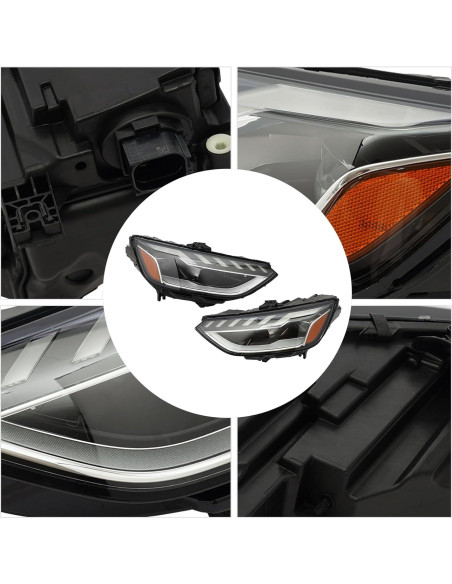 Conjunto de Faros LED Headery para Audi A4 2020-2023