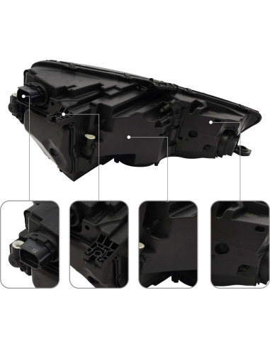 Conjunto de Faros LED Headery para Audi A4 2020-2023