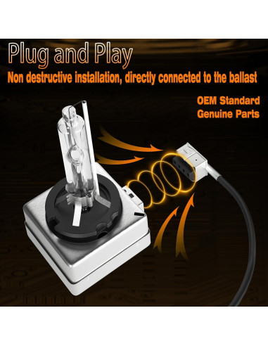 Faros Xenón D1S Xenooto para BMW X5 2007-2017 6000K 35W