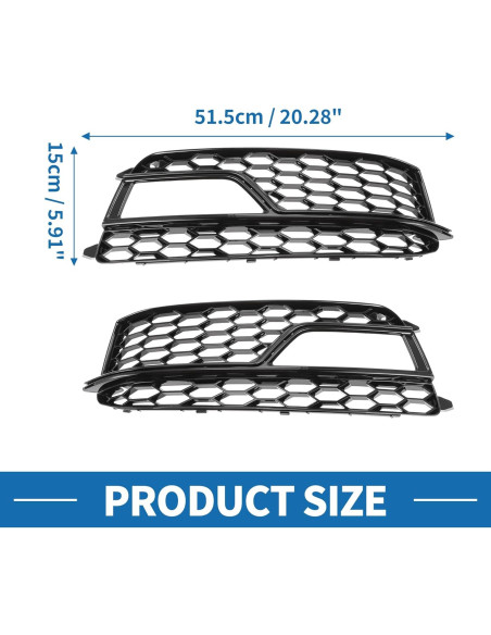 Rejilla de Luz Antiniebla ABS A ABSOPRO Audi A5 2013-2017