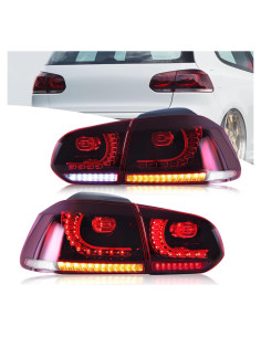 Luces Traseras VLAND para VW Golf 6 2010-2014, LED Secuenciales