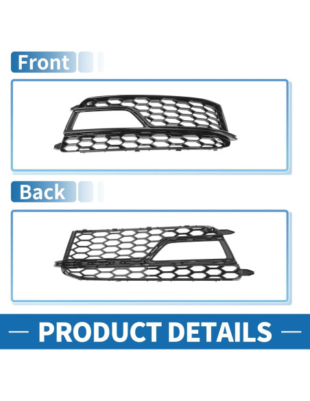 Rejilla de Luz Antiniebla ABS A ABSOPRO Audi A5 2013-2017