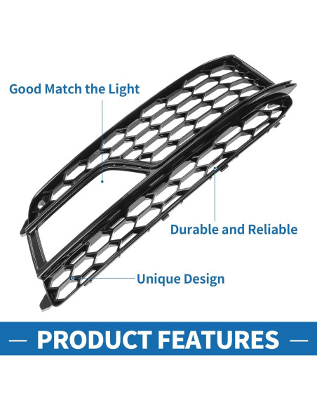 Rejilla de Luz Antiniebla ABS A ABSOPRO Audi A5 2013-2017