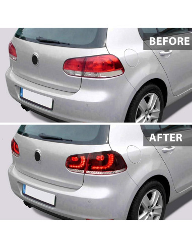 Luces Traseras VLAND para VW Golf 6 2010-2014, LED Secuenciales