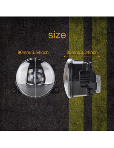 Luces de Niebla LED SIEMID 10W para Ford Focus, Escort, Edge 2