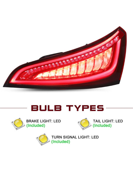 Luz Trasera LED JSBOYAT para Audi Q5 2013-2017 Lado Derecho