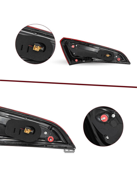 Luz Trasera LED JSBOYAT para Audi Q5 2013-2017 Lado Derecho