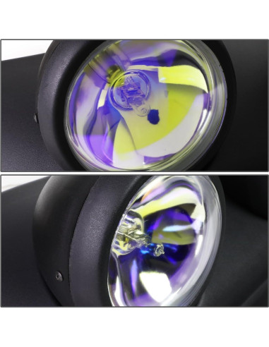 Luz de Niebla Universal Auto Dynasty 220W Marco Negro 4x4"