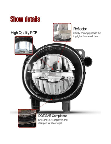 Luces Antiniebla LED AUTOWIKI para BMW F30 F32 F33 F36 2PCS