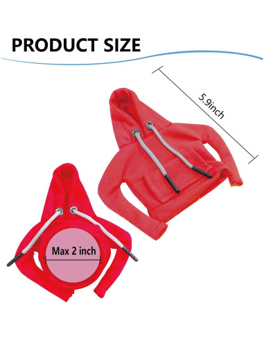 Funda de Cambio de Marchas ECDREAM 2 Pcs Algodón Azul y Rojo