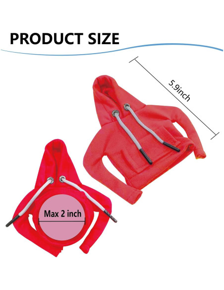 Funda de Cambio de Marchas ECDREAM 2 Pcs Algodón Azul y Rojo